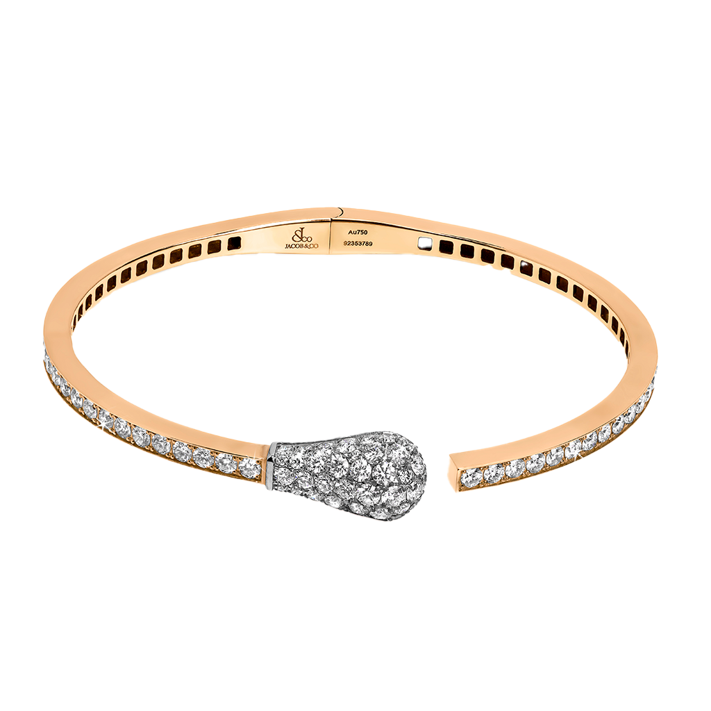 Jacob & Co. Match Bangle Bracelet Oro Rosa, Oro Blanco, Engastado con Diamantes 92251384