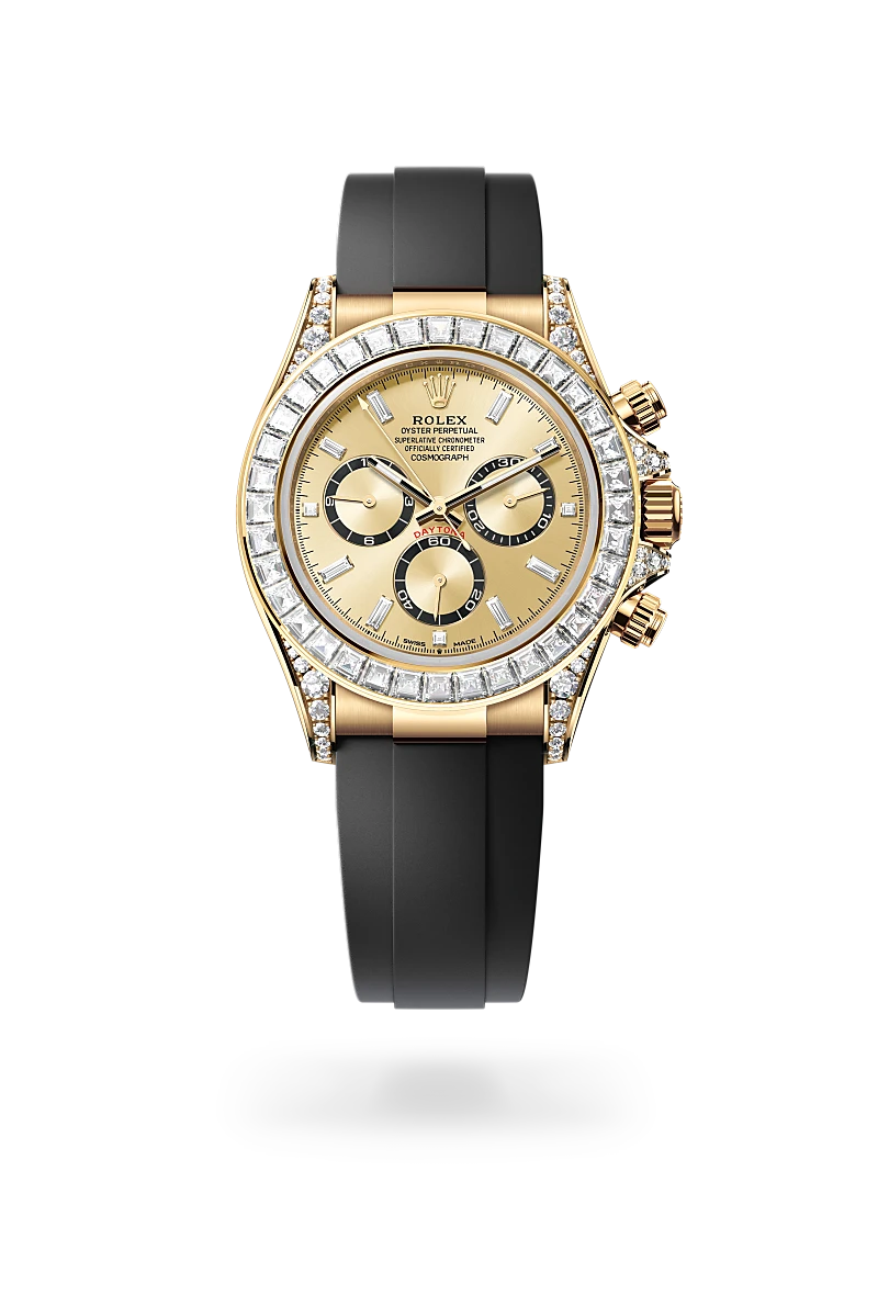 Rolex Cosmograph Daytona de Oro amarillo de 18 quilates con asas engastadas de diamantes, M126538TBR-0004 - EMWA