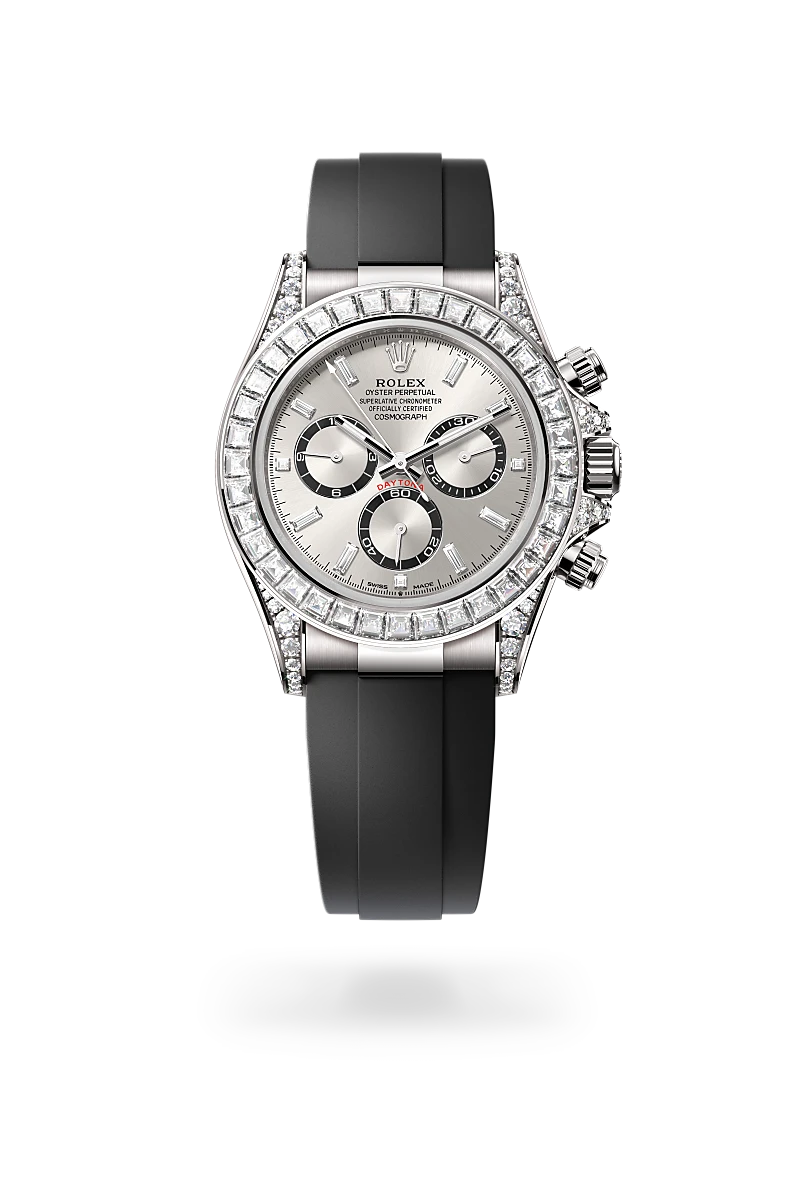 Rolex Cosmograph Daytona de Oro blanco de 18 quilates con asas, engastadas de diamantes, M126539TBR-0002 - EMWA