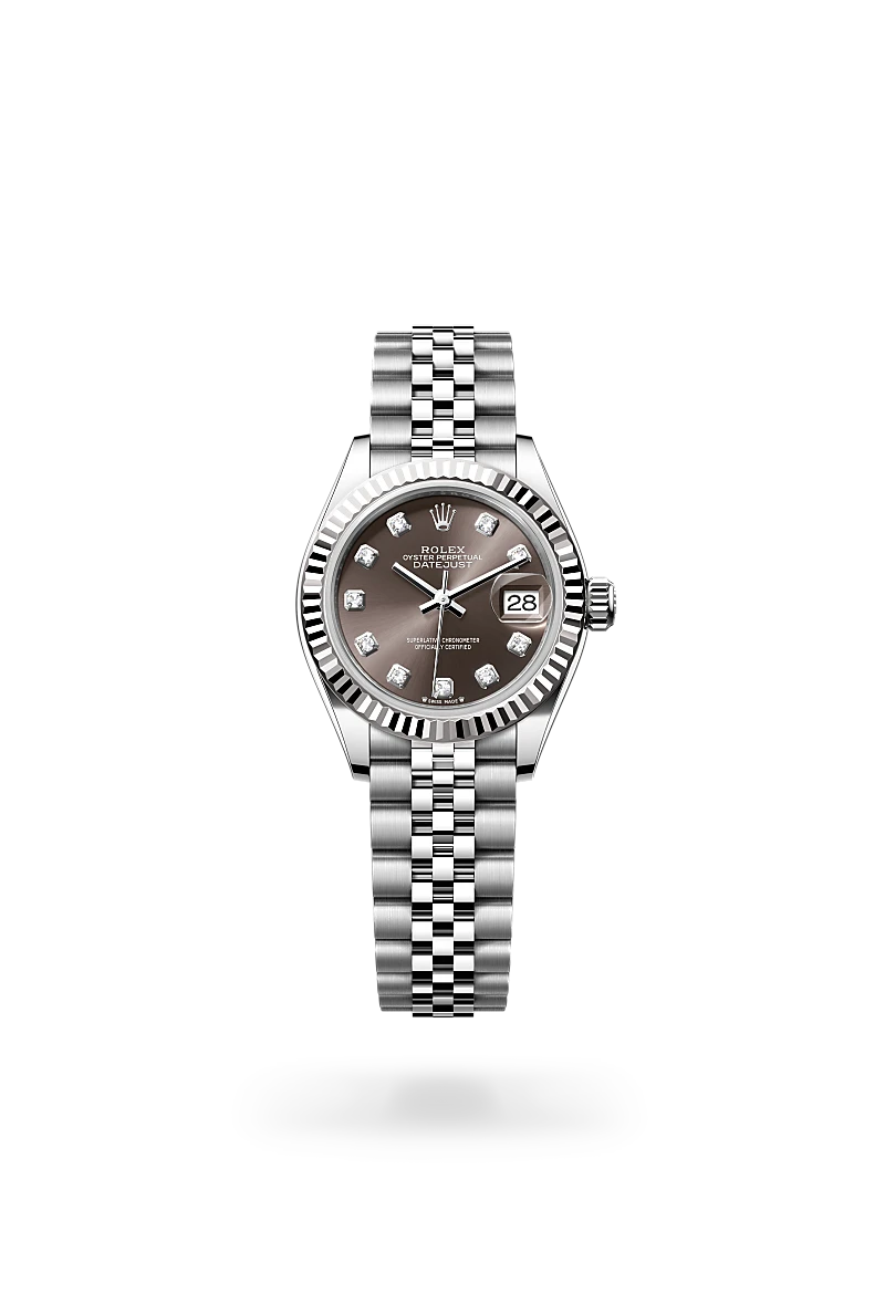 Rolex Lady-Datejust de Rolesor blanco —combinación de acero Oystersteel y oro blanco, M279174-0015 - EMWA