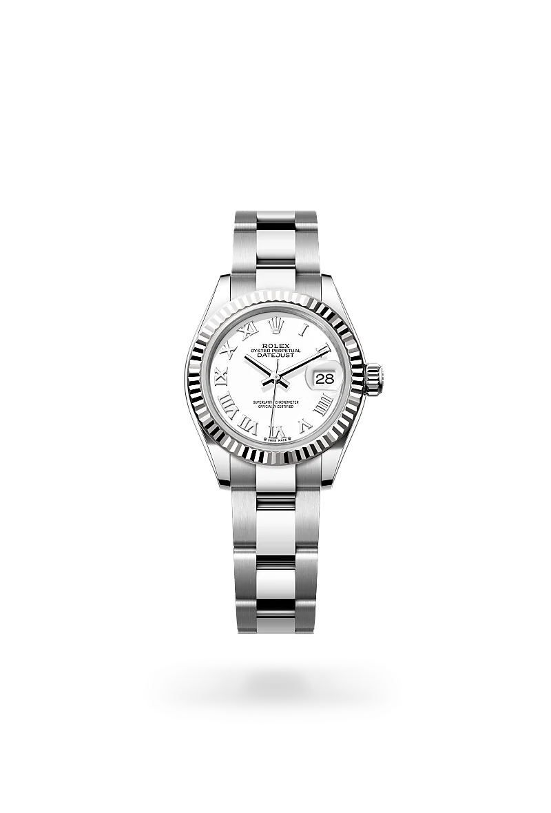 Rolex Lady-Datejust de Rolesor blanco —combinación de acero Oystersteel y oro blanco, M279174-0020 - EMWA