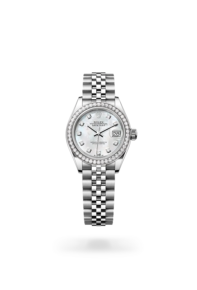 Rolex Lady-Datejust de Rolesor blanco —combinación de acero Oystersteel y oro blanco, M279384RBR-0011 - EMWA