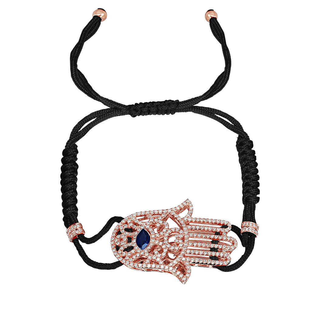 Jacob & Co. Hamsa Bracelet Full Pavé Oro Rosa 92149953