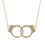 Jacob & Co. Love Lockdown Necklace Pavé Oro Amarillo engastado con diamantes Ref. 92253303