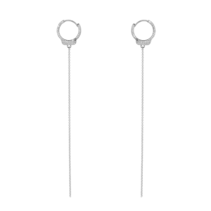 Jacob & Co. Love Lockdown Earrings Pavé Oro Blanco engastado con Diamantes Ref. 92253307