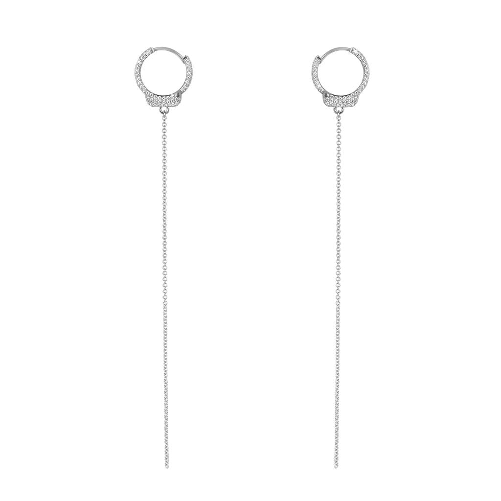 Jacob & Co. Love Lockdown Earrings Pavé Oro Blanco engastado con Diamantes Ref. 92253307