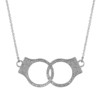 Jacob & Co. Love Lockdown Necklace Pavé Oro Blanco engastado con Diamantes Ref. 92355109