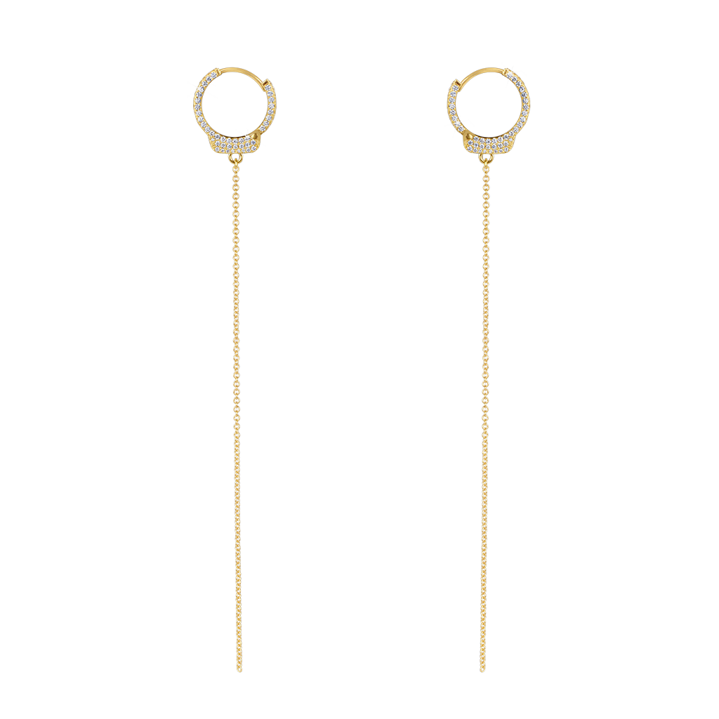 Jacob & Co. Love Lockdown Earrings Pavé Oro Amarillo Ref. 92355368