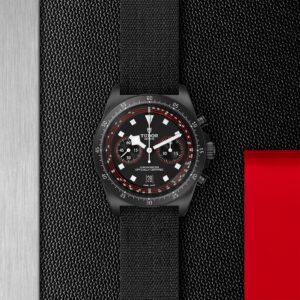 Tudor Pelagos FXD Chrono Bisel de titanio con disco de carbono negro, Correa de tejido negra M25827KN-0001