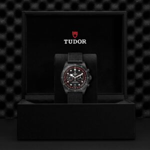 Tudor Pelagos FXD Chrono Bisel de titanio con disco de carbono negro, Correa de tejido negra M25827KN-0001