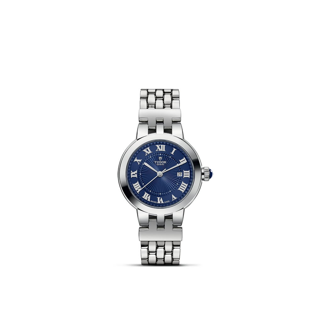 Tudor Clair de Rose Caja de acero de 30 mm, Esfera azul M35500-0009