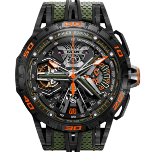 Reloj Roger Dubuis Excalibur Spider REVUELTO FLYBACK CHRONOGRAPH en EMWA, caja de Fibra de Carbono, 45MM Ref. RDDBEX1045