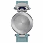 Reloj Miss Audrey Turquoise Steel de Bovet en EMWA. Caja de acero inoxidable engastado con diamantes. Ref: AS36061-SD12