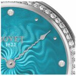 Reloj Miss Audrey Turquoise Steel de Bovet en EMWA. Caja de acero inoxidable engastado con diamantes. Ref: AS36061-SD12