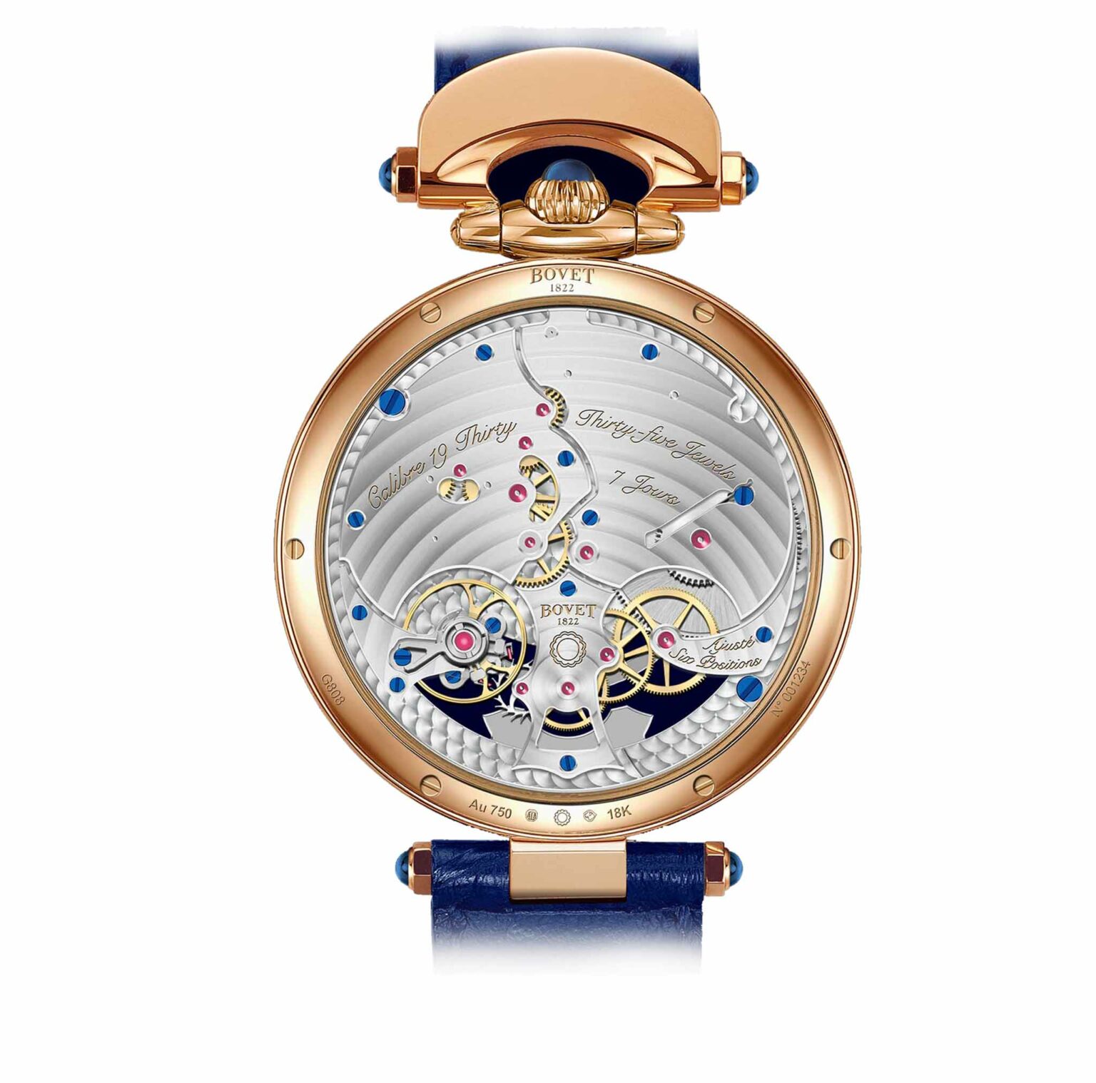 Descubra el reloj Orbis Mundi Blue Red Gold de Bovet en EMWA. Caja en Oro rojo, Manual, 42 MM. Ref: NTHU022