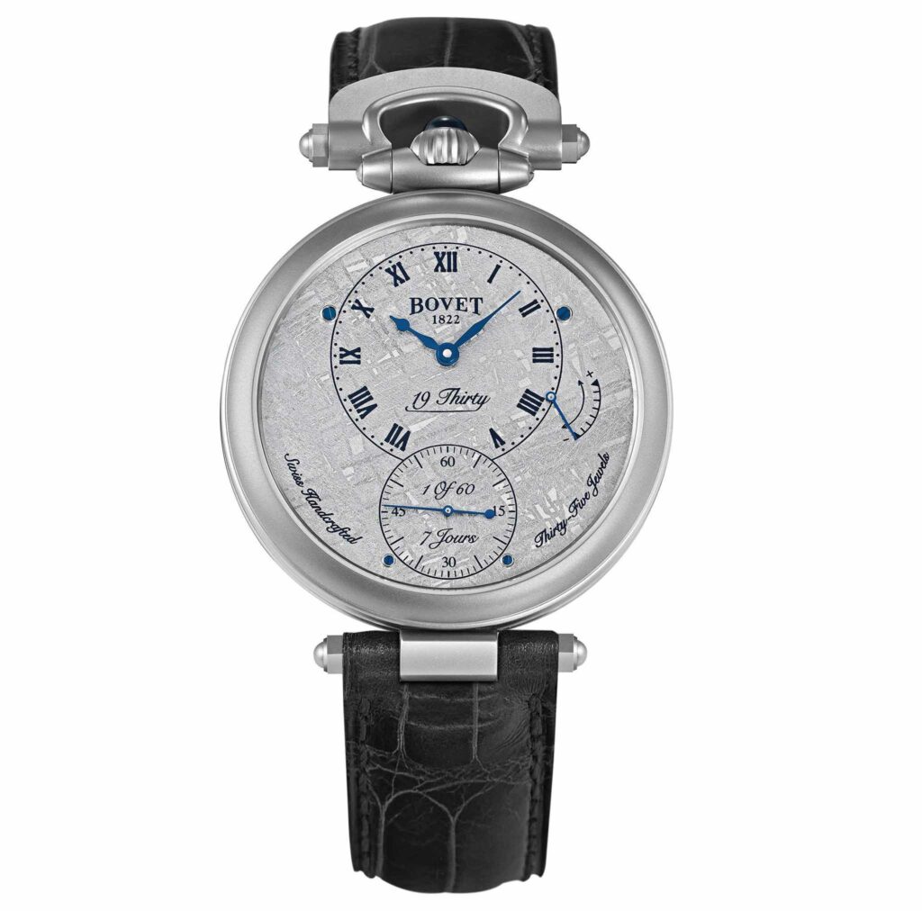 Descubra el reloj 19THIRTY FLEURIER GREY TITANIUM de Bovet en EMWA. TITANIO, MANUAL, 42MM. Ref: NTT0006