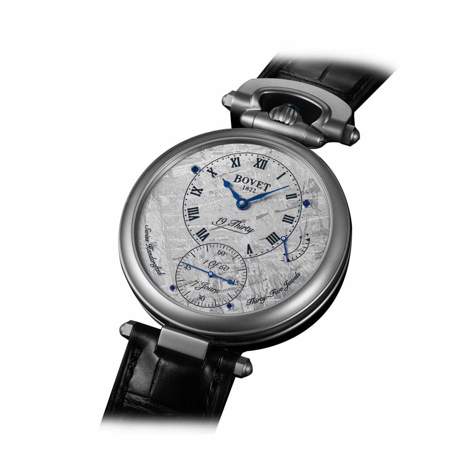 Descubra el reloj 19THIRTY FLEURIER GREY TITANIUM de Bovet en EMWA. TITANIO, MANUAL, 42MM. Ref: NTT0006