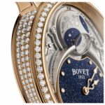 Descubra el reloj Dimier Récital 23 Blue Red Gold de Bovet en EMWA. Caja de oro rojo, Engastado con 72 diamantes redondos, Movimiento Automático, 43 MM. Ref: R230021-SD1