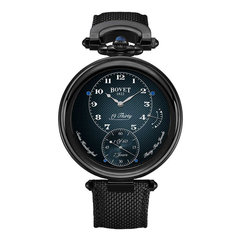 Reloj BOVET 19THIRTY Fleurier Black Steel DLC 42MM en EMWA. Manual, Acero Inoxidable DLC Ref: NTSB0108