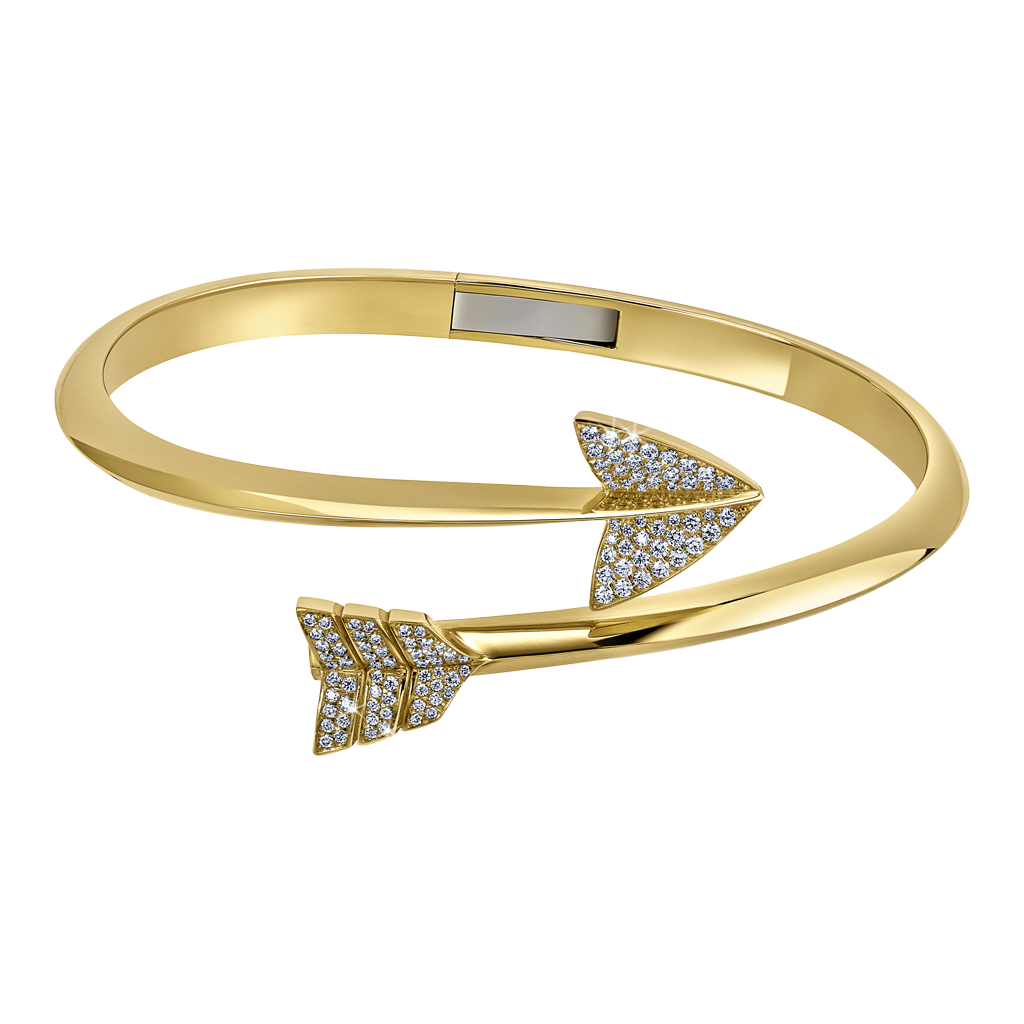 Super Arrow Diamond Bracelet de Jacob & Co. en EMWA. Brazalete de oro amarillo con diamantes hecho a mano. Ref: 92458330