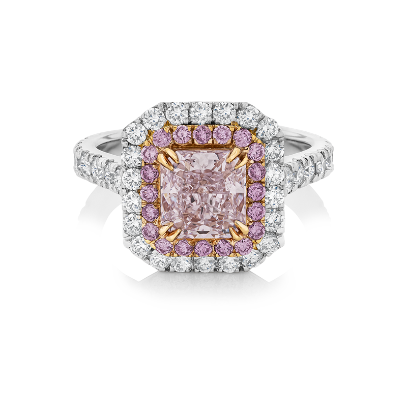 Anillo con diamantes EMWA Joyas. Diamantes fancy pink corte brillante. Diamantes corte brillante. Ref: 2201498150