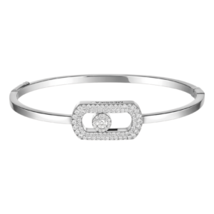 Brazalete So Move con Pavé de Messika en EMWA. Pulsera de Oro blanco con 0.67 qt. diamantes Ref: 13428-WG