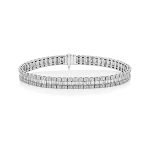 Brazalete con diamantes EMWA Joyas. Diamantes brillante y baguette Ref: DBD3601R02MH18