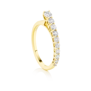 Anillo con diamantes EMWA Joyas. Diamante corte brillante. Ref: DRJ1154R01WY