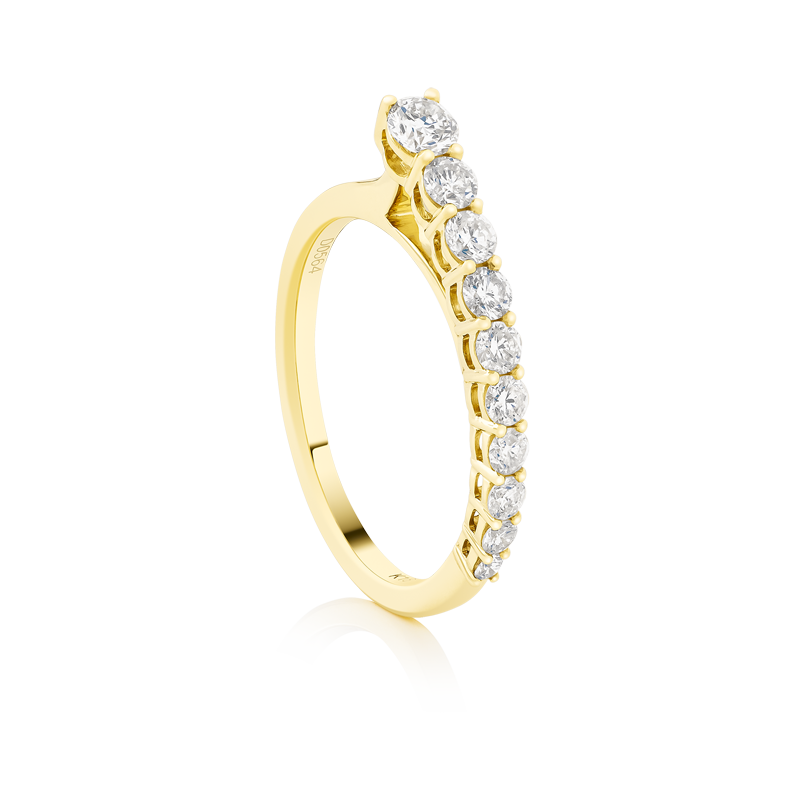 Anillo con diamantes EMWA Joyas. Diamante corte brillante. Ref: DRJ1154R01WY