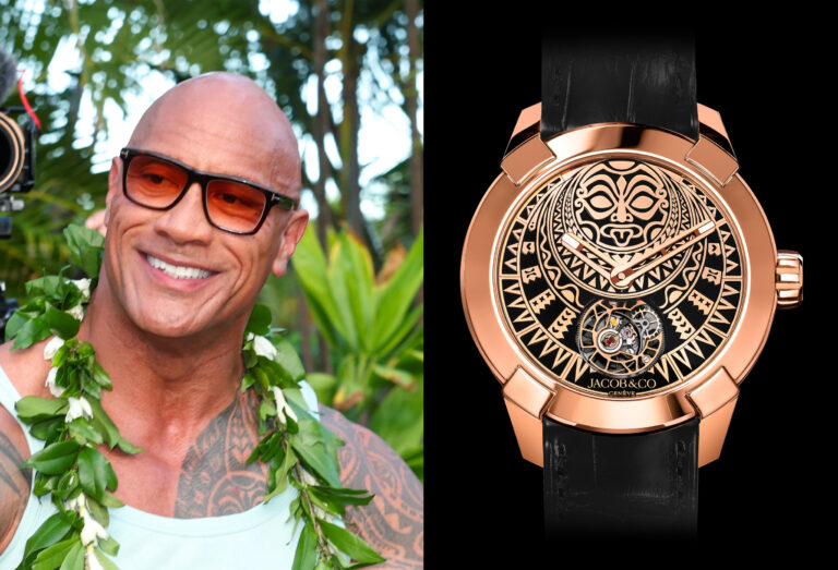 Dwayne-Johnson-luce-el-exclusivo-reloj-Matai-Tourbillon-de-Jacob-&-Co.