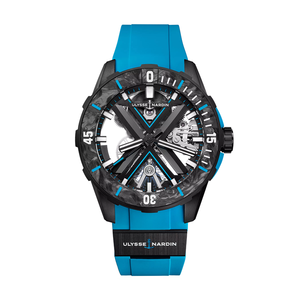 Ulysse Nardin Diver X Skeleton Azure. Reloj Esqueletizado Automático Calibre UN-372, 44 MM de diámetro. Ref: 3723-170-2B/3A