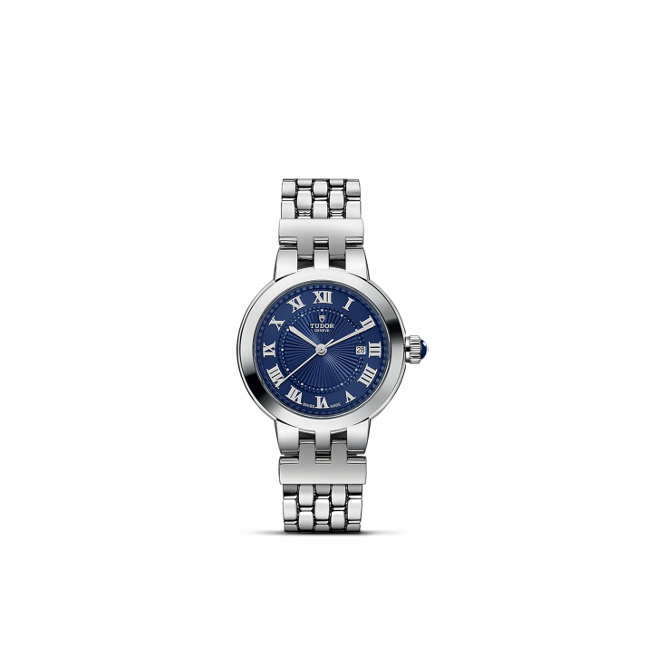 Tudor Clair de Rose Caja de acero de 30 mm, Esfera azul M35500-0009