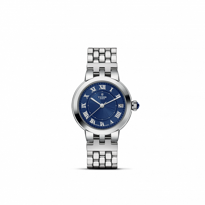 Tudor Clair de Rose Caja de acero de 34 mm, Esfera azul M35800-0009